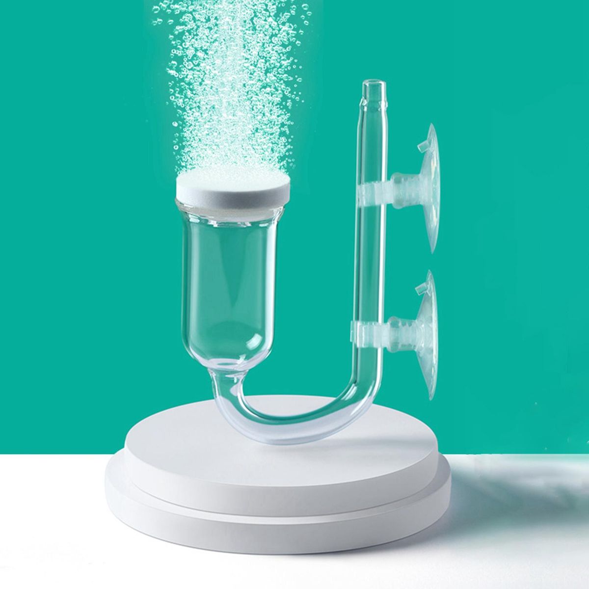 Mini Oxygen Pump Nano Gas Disk Pond Aerator  Silent Bubble