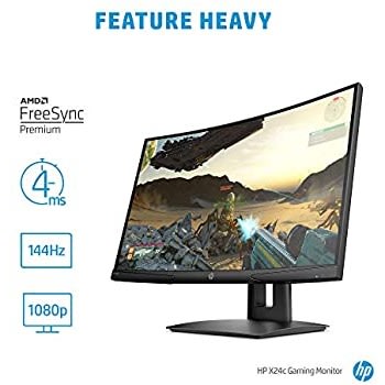 X24c 24-inches Gaming Monitor - 1500r Curved Gaming Monitor