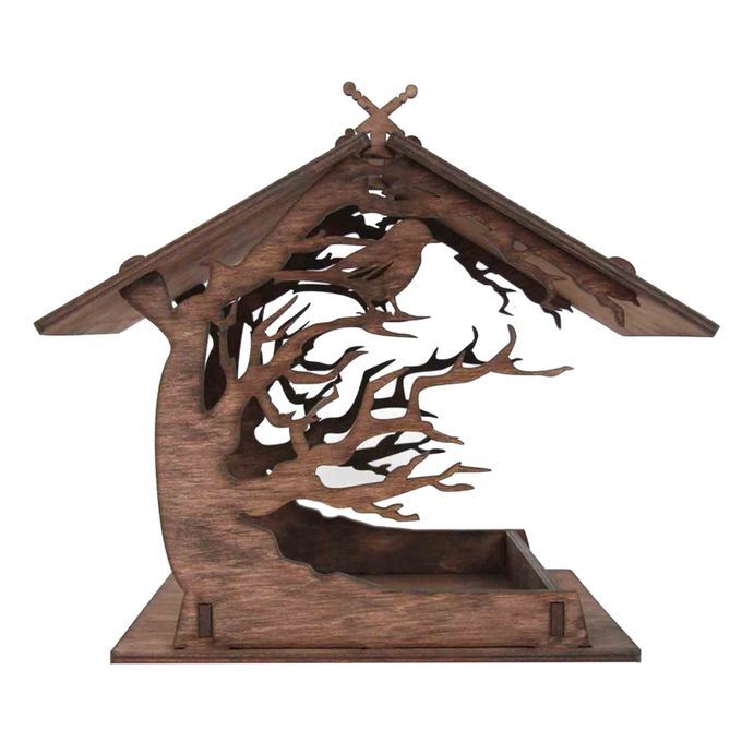 Bird Feeder Bird House DIY Assembly Wooden Board Bird Nest