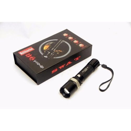 Rechargeable Multifunction S W A T Zoom Flashlight/Torchlight/Lampu Suluh