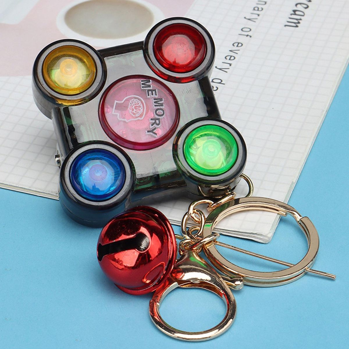 Keychain Ornament Children Puzzle Game Toy Clear Black