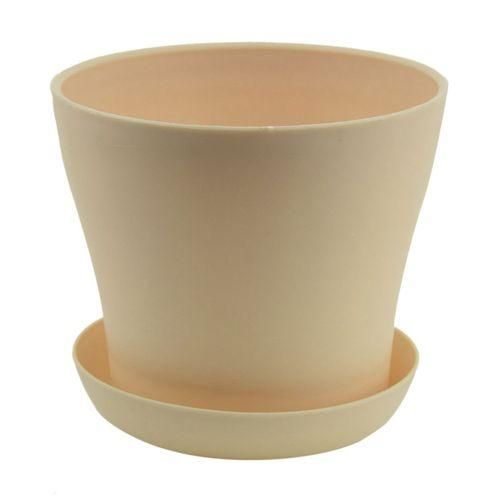 Plastic Plant Flower Pot Planter With Saucer Tray Round