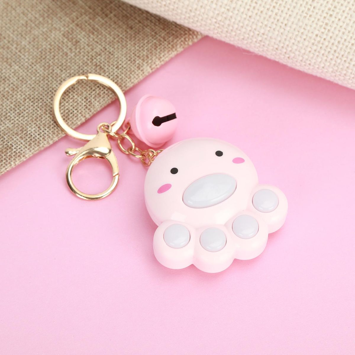 Cat Claw Keychain Octopus Cat Claw Game Keychain Pink