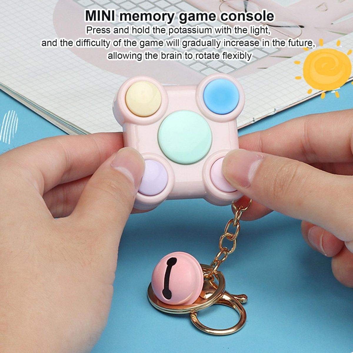 Keychain Children Learning Memory Device Pink
