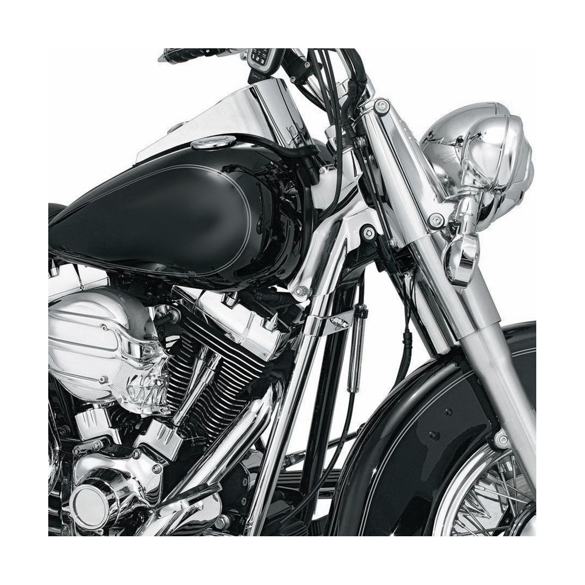 Motorcycle Down Tube Cover Trim for Softail Twin Cam Models