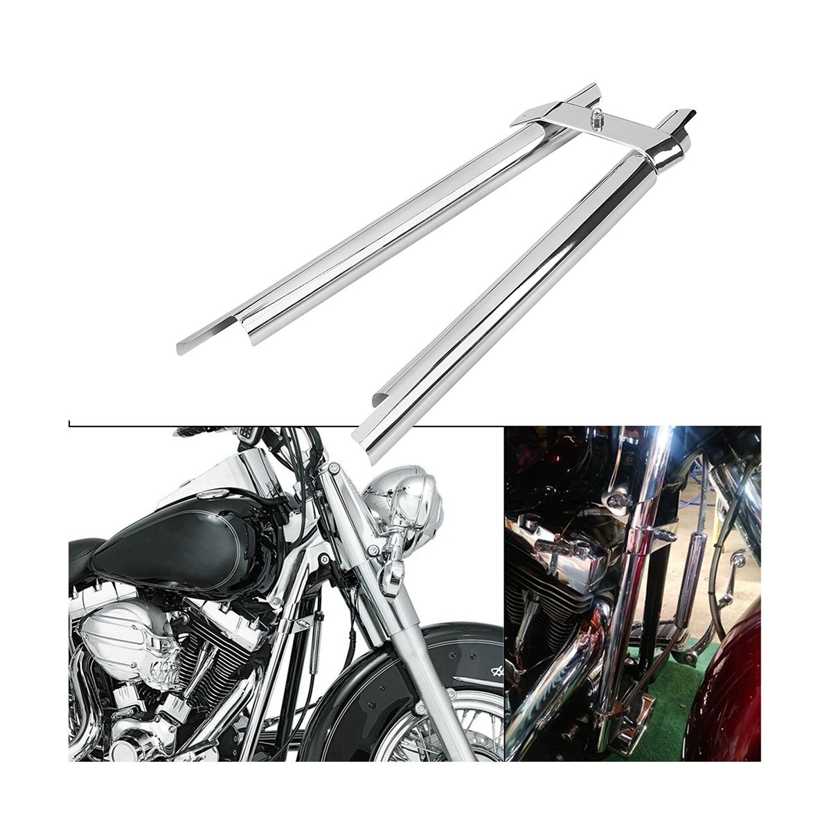 Motorcycle Down Tube Cover Trim for Softail Twin Cam Models