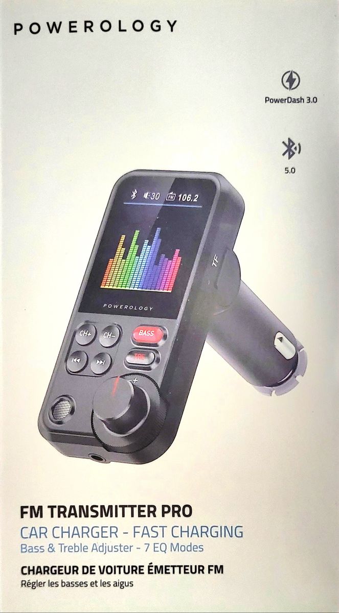 FM TRANSMITTER PRO CAR CHARGER 23W