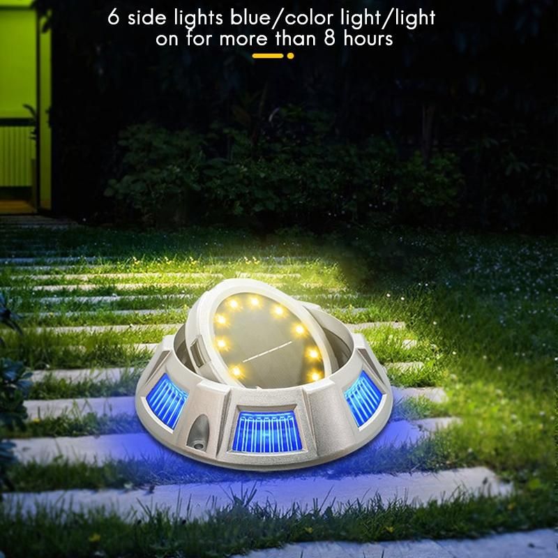 2Pack Solar Ground Lights 12 LED Solar Lights Waterproof