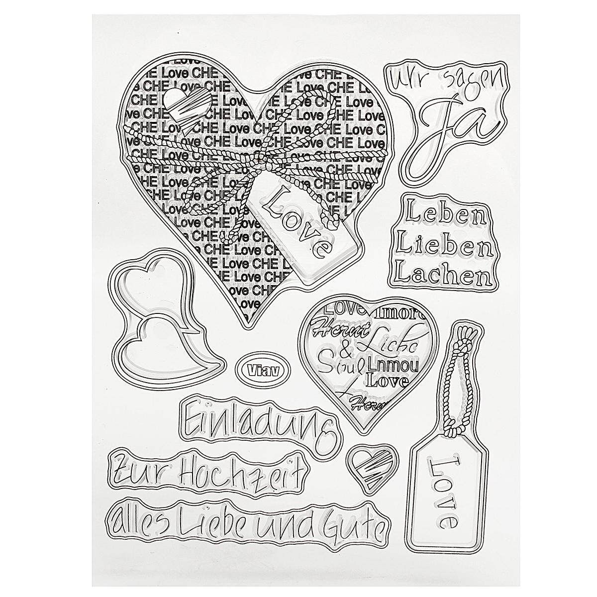 Silicone Transparent Clear Stamp Mixed DIY Scrapbooking Card Album Decorating Love
