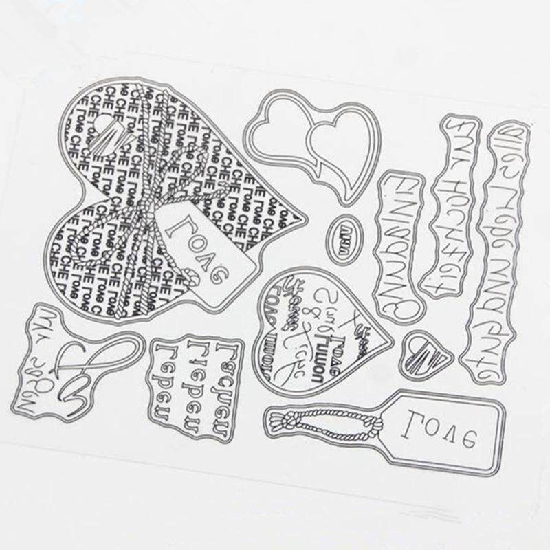 Silicone Transparent Clear Stamp Mixed DIY Scrapbooking Card Album Decorating Love