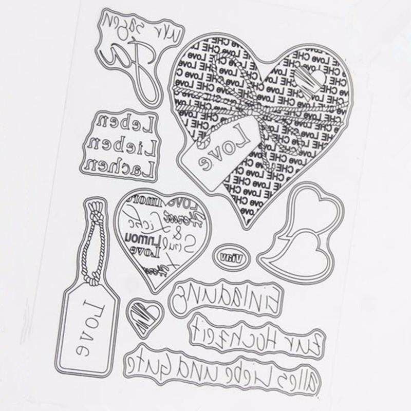 Silicone Transparent Clear Stamp Mixed DIY Scrapbooking Card Album Decorating Love