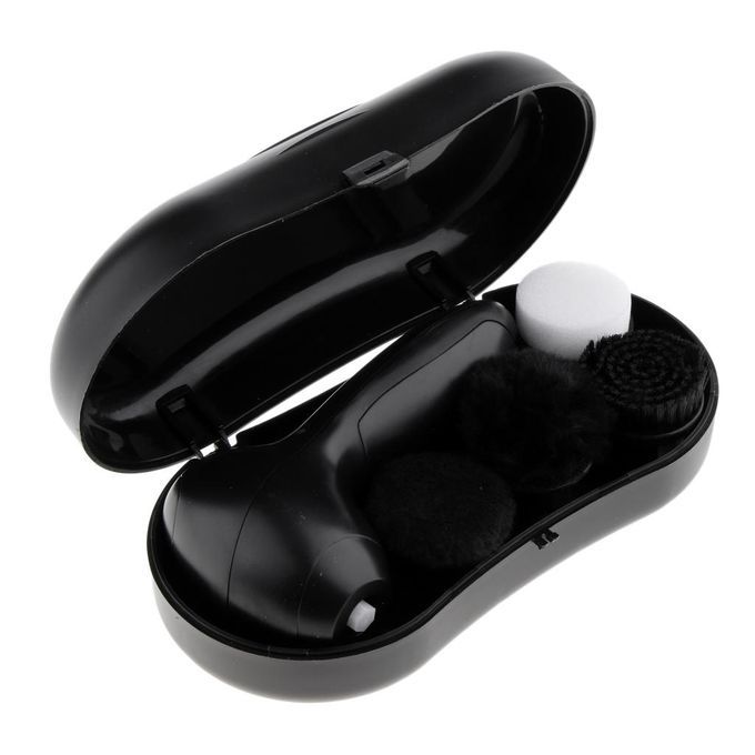 Prettyia Electric Shoe Polisher Machine Cleaning Brushes Kit For Shoes