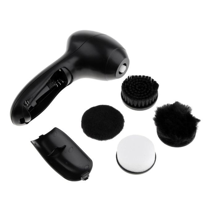 Prettyia Electric Shoe Polisher Machine Cleaning Brushes Kit For Shoes