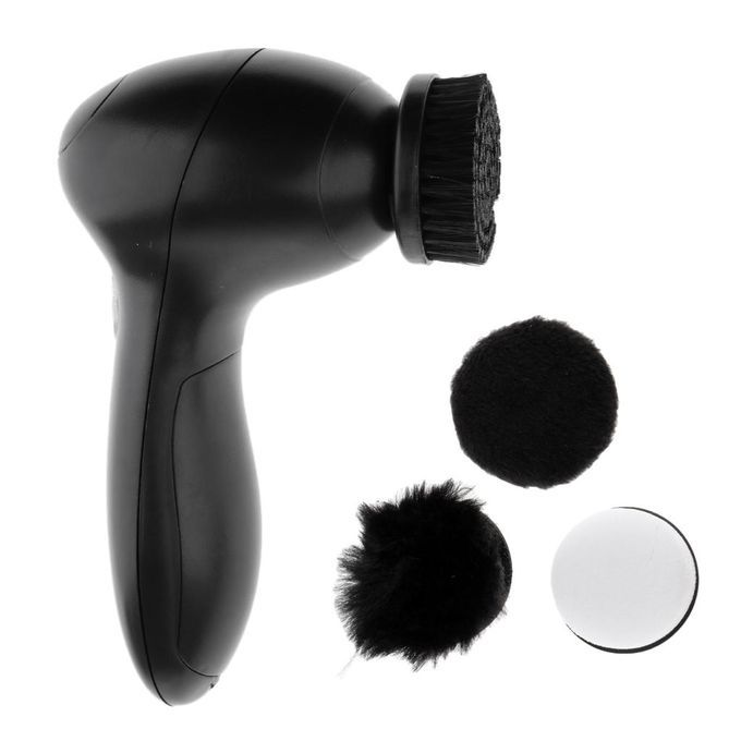 Prettyia Electric Shoe Polisher Machine Cleaning Brushes Kit For Shoes