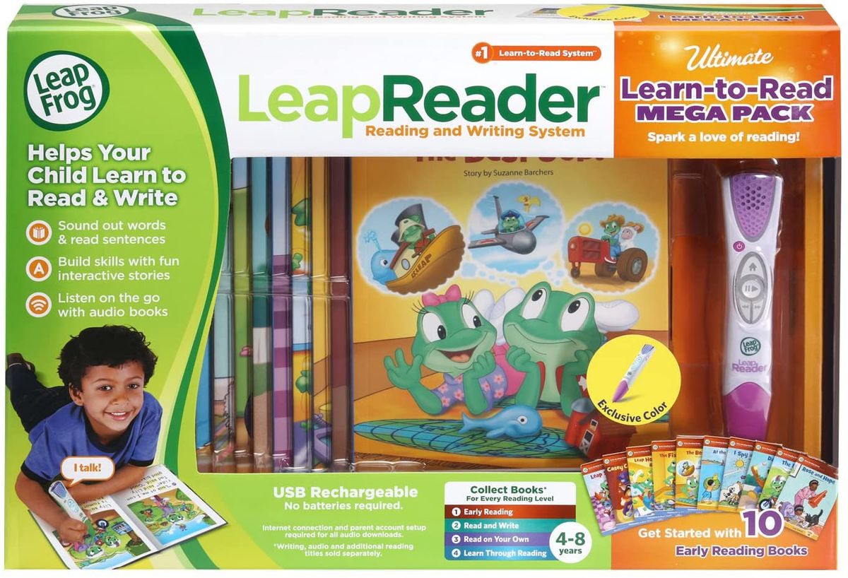 LeapReader System Learn-to-Read 10 Book Mega Pack - Pink