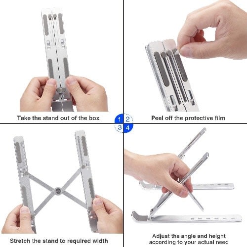 Foldable Placstic Laptop Stand