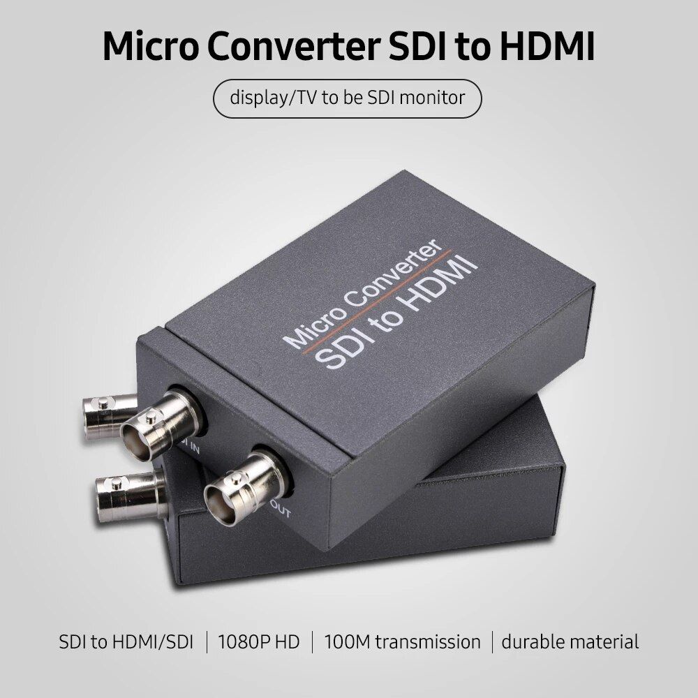 NK-M008 Micro SDI Converter SDI To HDMI/SDI To SDI 2 Routes Output Mini HD 1080P