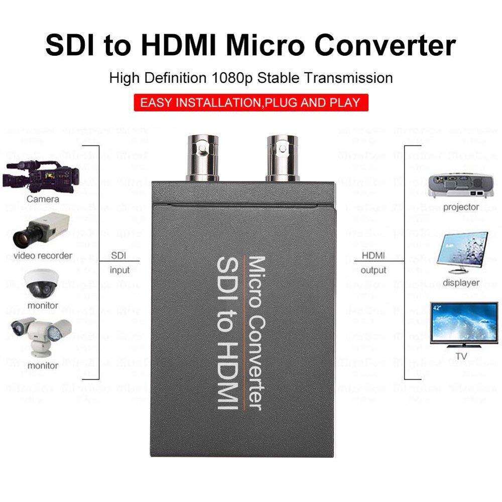 NK-M008 Micro SDI Converter SDI To HDMI/SDI To SDI 2 Routes Output Mini HD 1080P