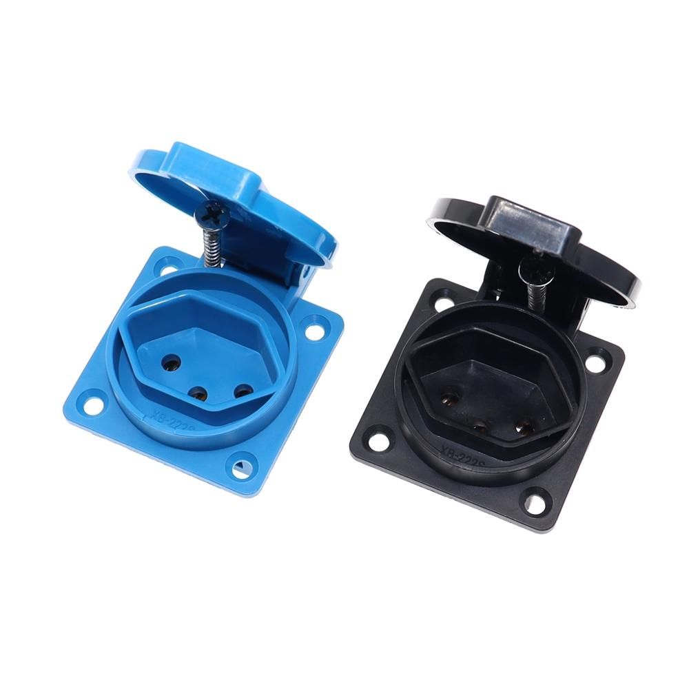 Switzerland Waterproof Industrial Socket IP44 Swiss AC Power Socket 10A Dustproof Power Connector Electrical Socket With Cover