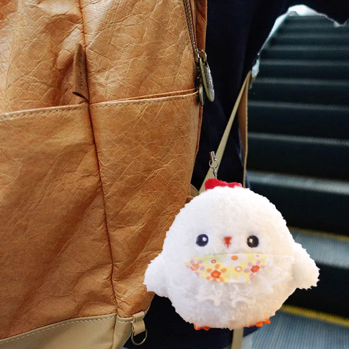 10cm Plush Pendant Plush Cartoon Keychain Children Doll Toy White
