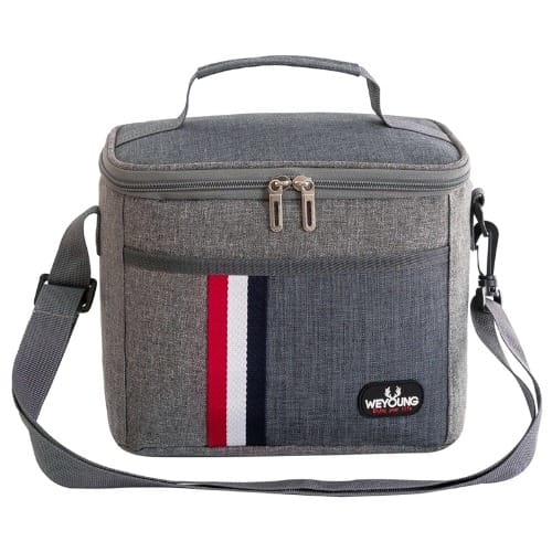 Compact Insulated Lunch Bag - Grey