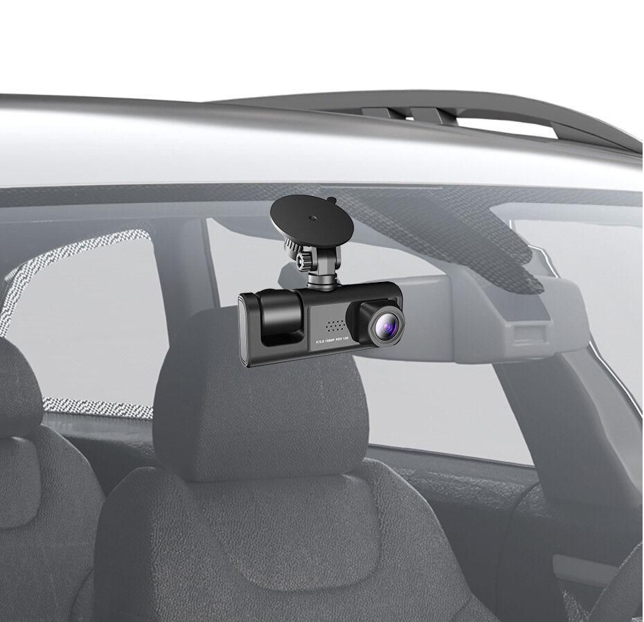 Car Video Recorder 3 in 1 FHD 1080P 3 Camera Car DVR Dashcam Rear View Camera with Rear lens Night Vision For Truck Tax Uber