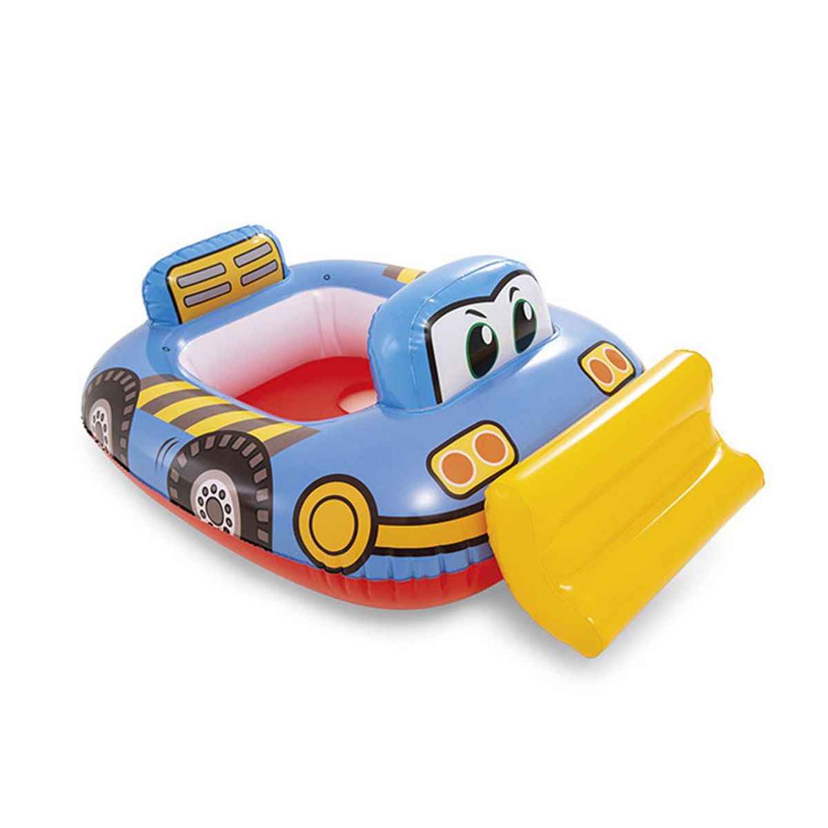 Cartoon Print Inflatable Car Baby Kids Swimming Pool Float Seat Blue