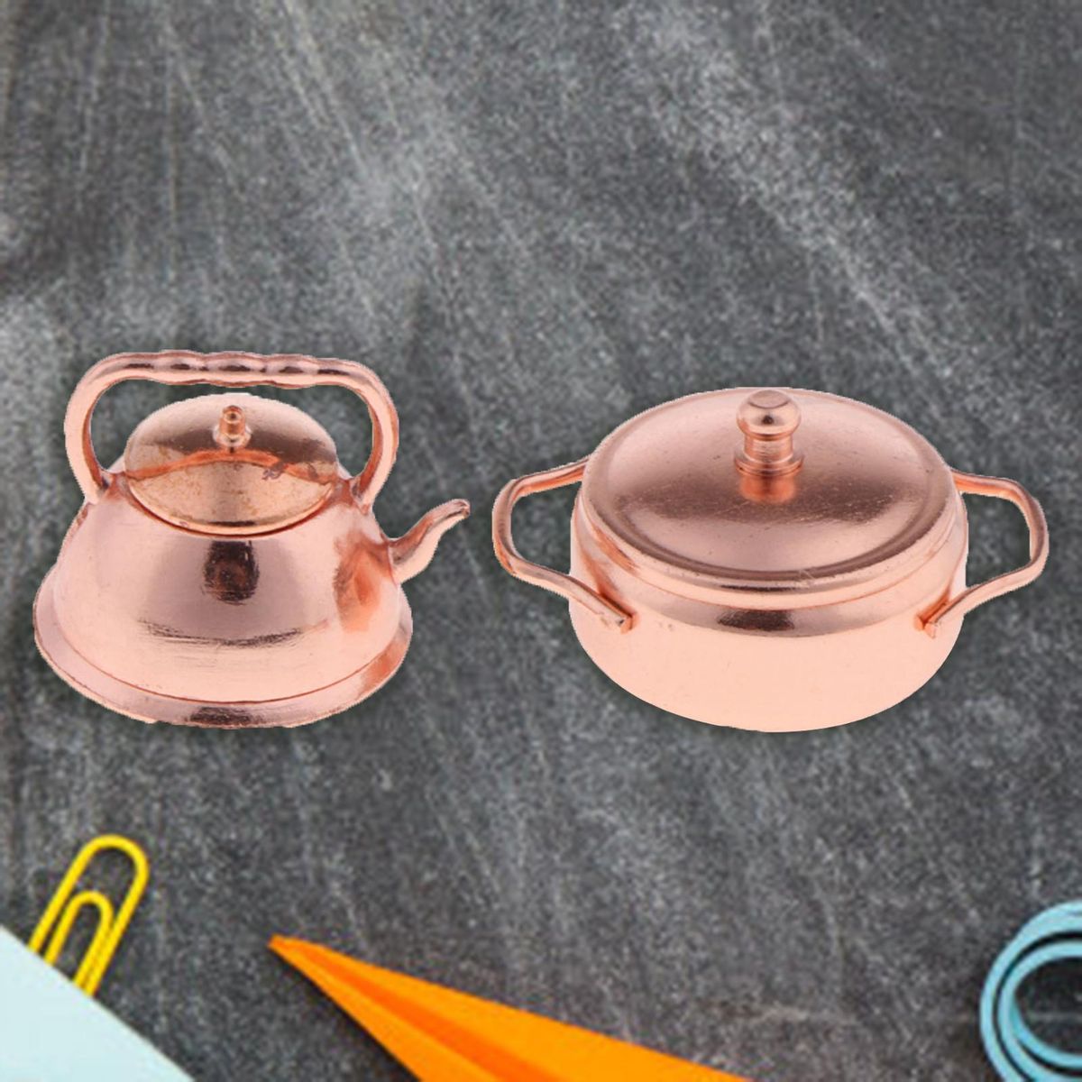 3Pcs Mini Pot Mini Pot Kitchenwares Dollhouse Decor