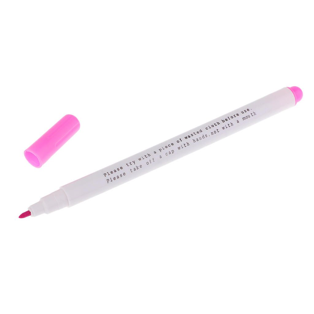 12 Piece Erasable Pen Marker Pens For Fabric Marking Pink