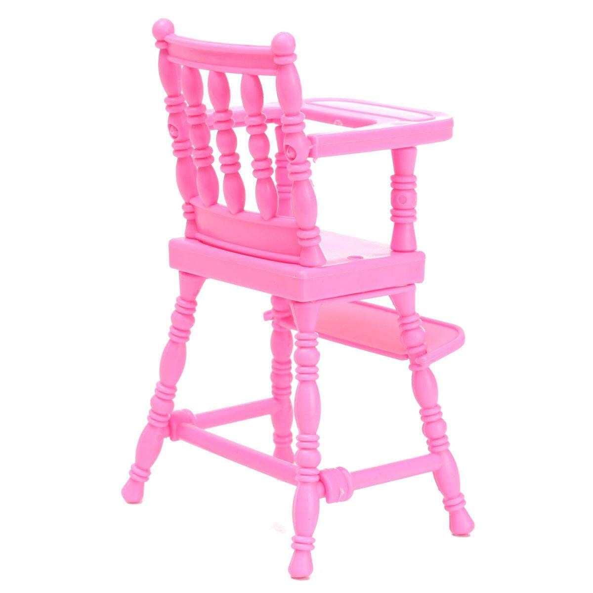 Pink Nursery Baby High Chair 1:6 Barbie Kelly Doll's House Dollhouse Furniture
