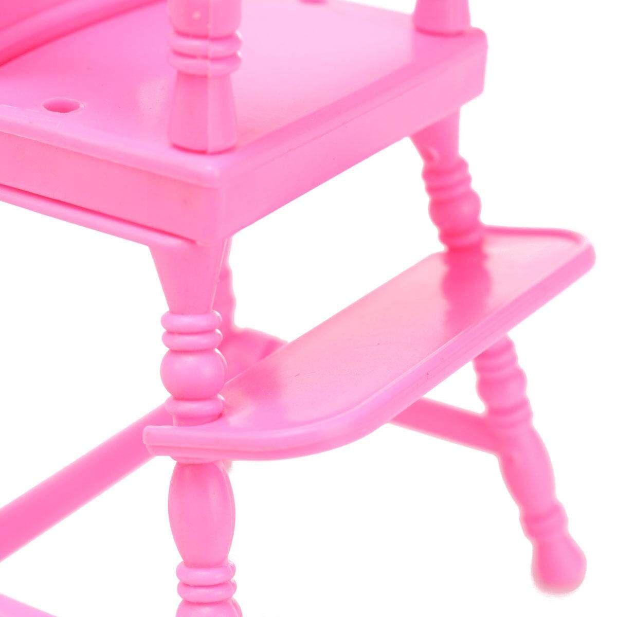 Pink Nursery Baby High Chair 1:6 Barbie Kelly Doll's House Dollhouse Furniture