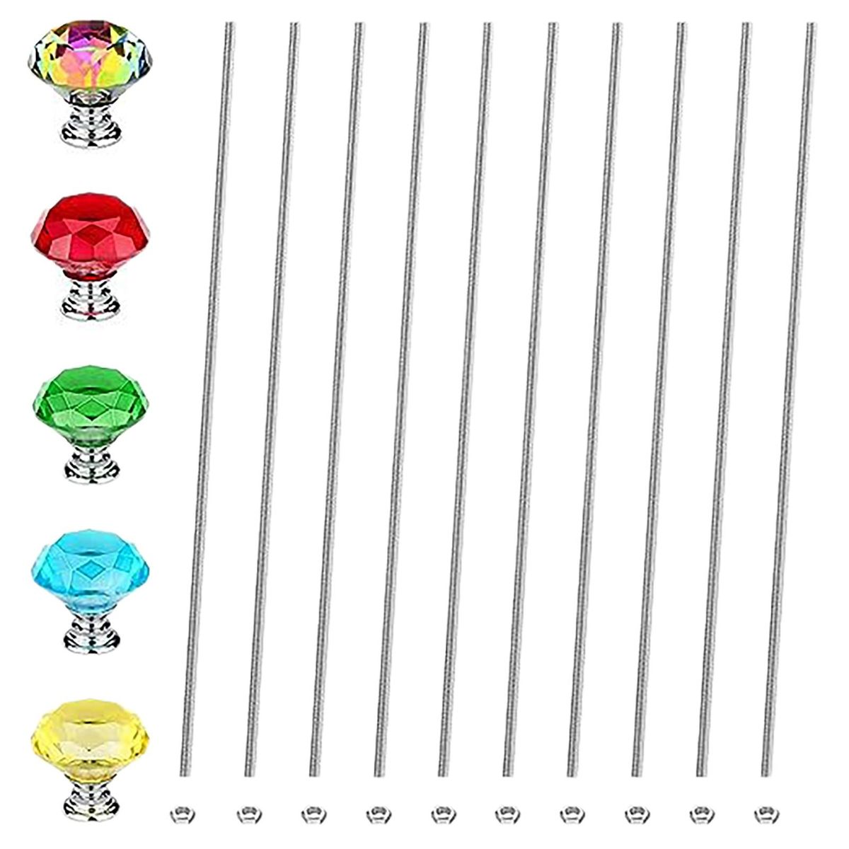 Easy Screw-on Bolt Attachment for Diy Projects Fairy Garden Stake Kit