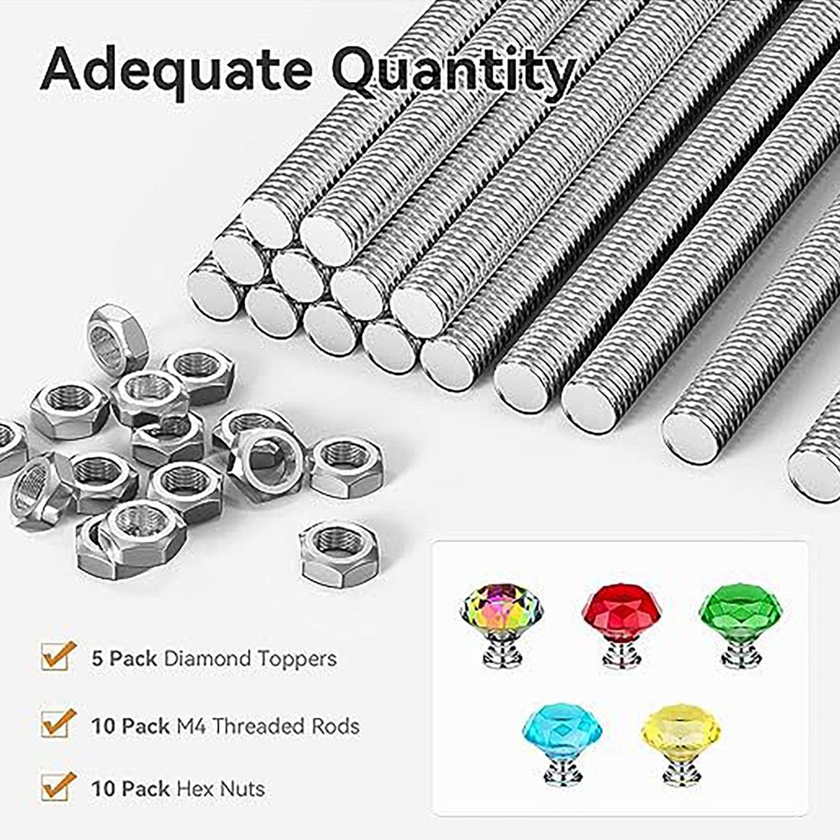 Easy Screw-on Bolt Attachment for Diy Projects Fairy Garden Stake Kit