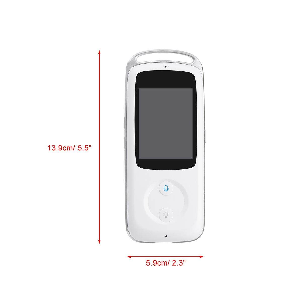 2.4inch TFT Colour Screen Translator HD Touch Screen 18 Languages Black / White White