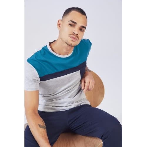 2 Piece Men Regular Fit Crew Neck Short Sleeve & Trouser