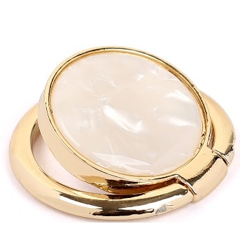 Magnet White Plain Ring Phone Holder