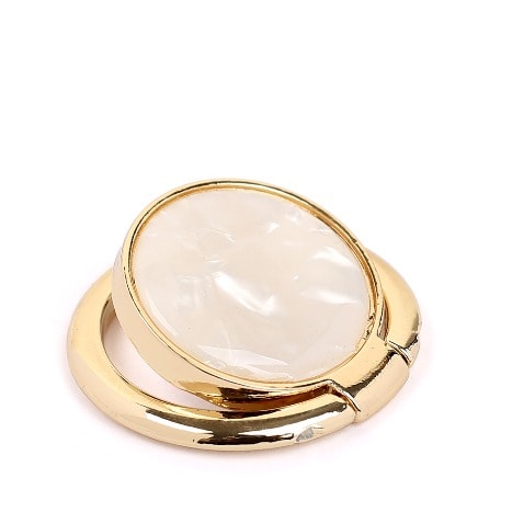 Magnet White Plain Ring Phone Holder