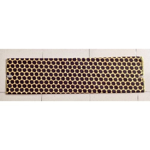 Yellow Ankara With Tiny Brown Circle Design - 6yards
