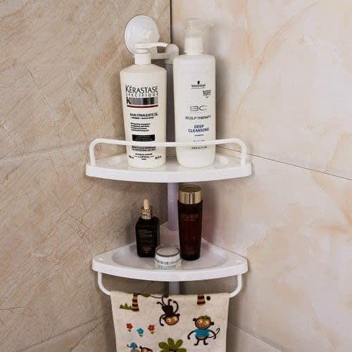 2 Layer Corner Shelf Rack