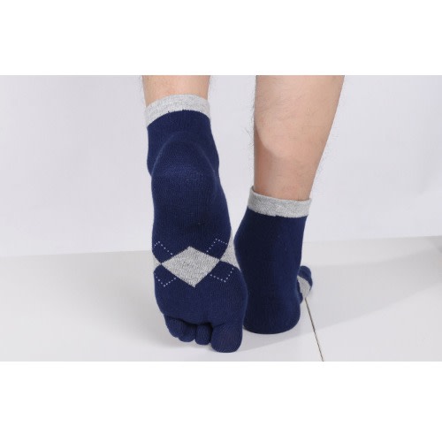 Five Toe Running, Exercise And Casual Socks - Navy Blue