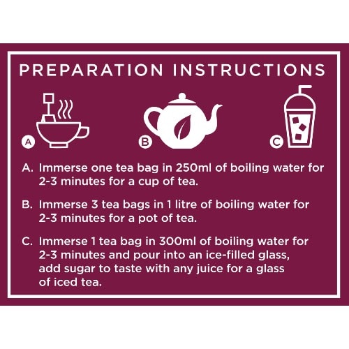 Raspberry Tea - 1 Carton Of 24 Boxes