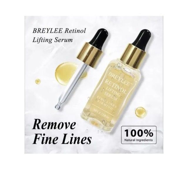 2pcs Breylee Retinol Anti-Aging Wrinkles Remover Face Lifting Serum