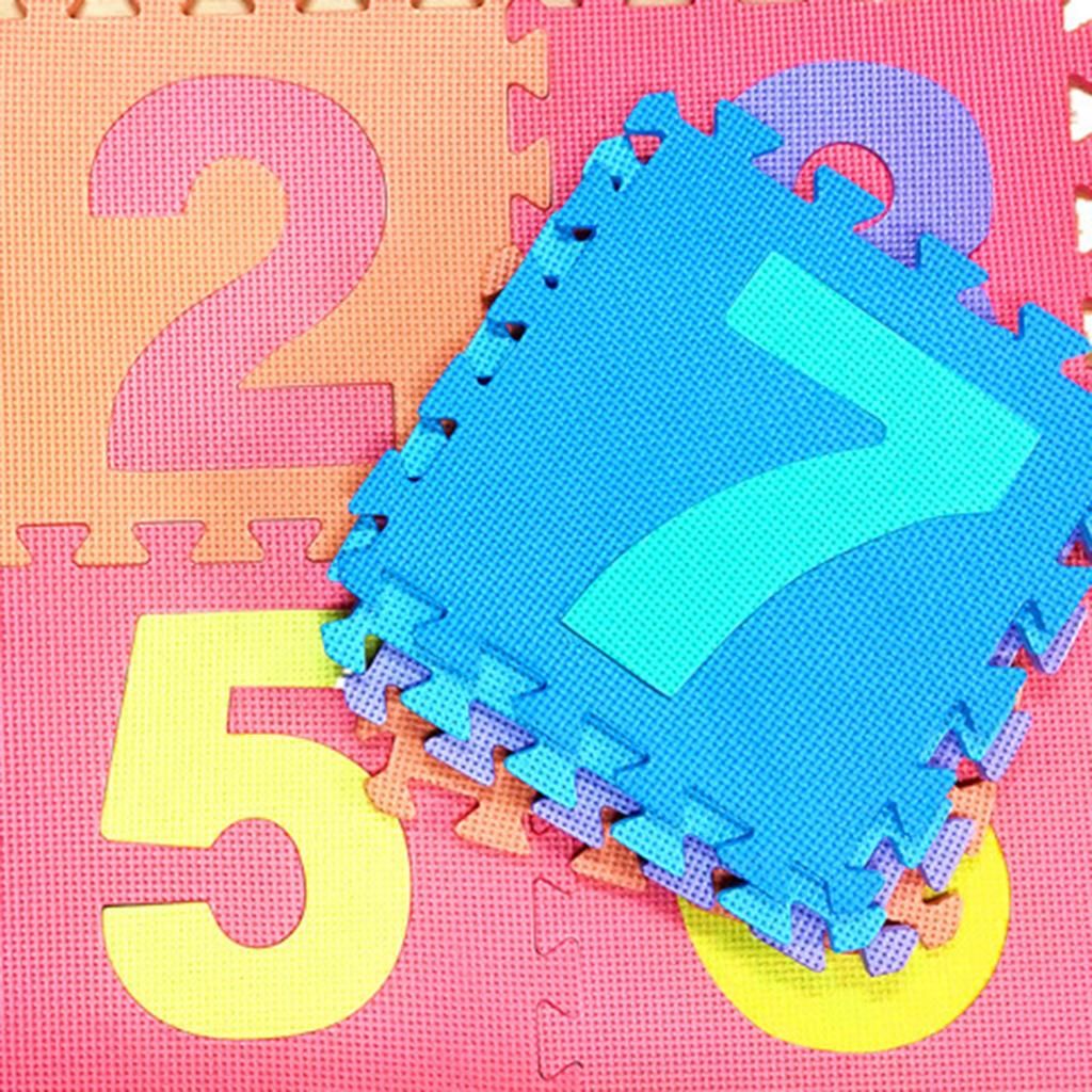 Lots 36 Baby Colorful Foam Mat Alphabet And Number Mat Interlocking