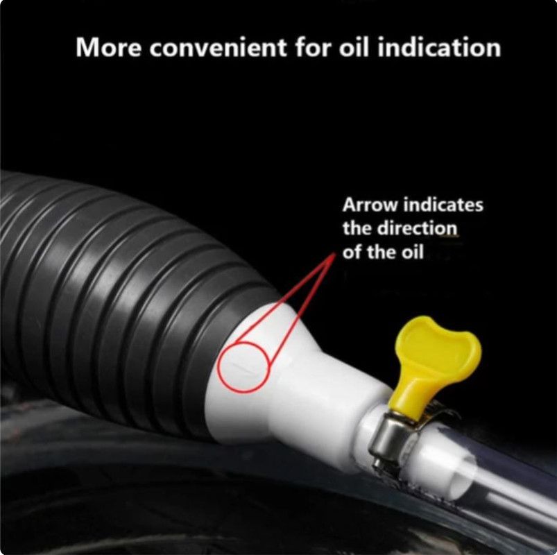 Car Tank Sucker Petrol Oil Transfer Car Pump With 150cm Hose Manual Pump
