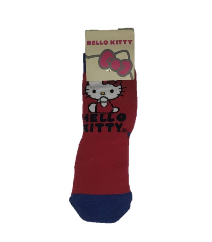 Hello Kitty Ladies Girls Red With Blue Socks