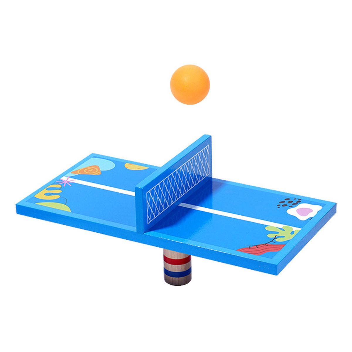 Wooden Mini Table Tennis Game Interactive Desktop Sport Board For