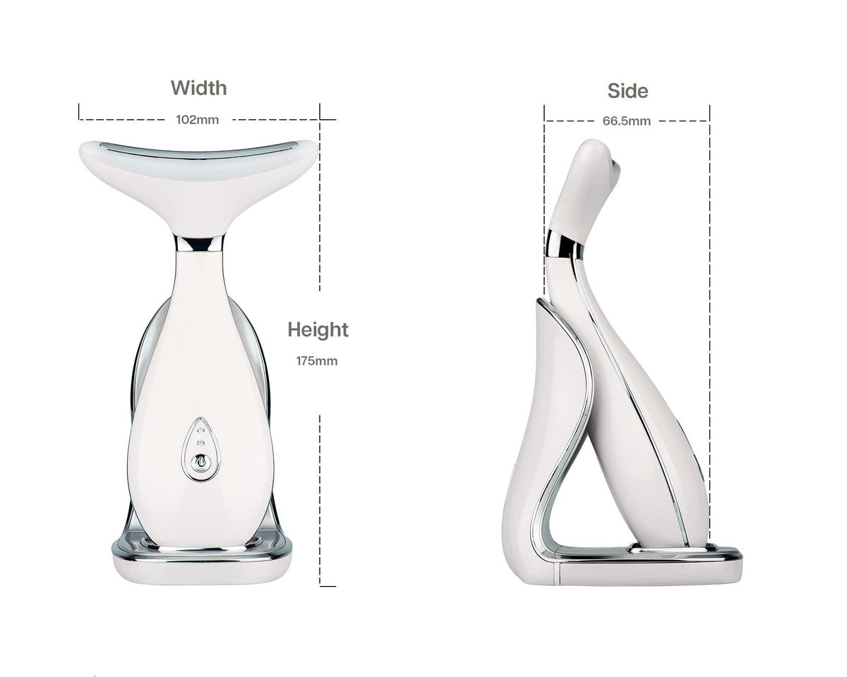 Neck Face Massager, Face Sculpting Tool, Skin Rejuvenation Device with Thermal, Triple Action LED and Vibration, for Anti-Aging Gua Sha Tool