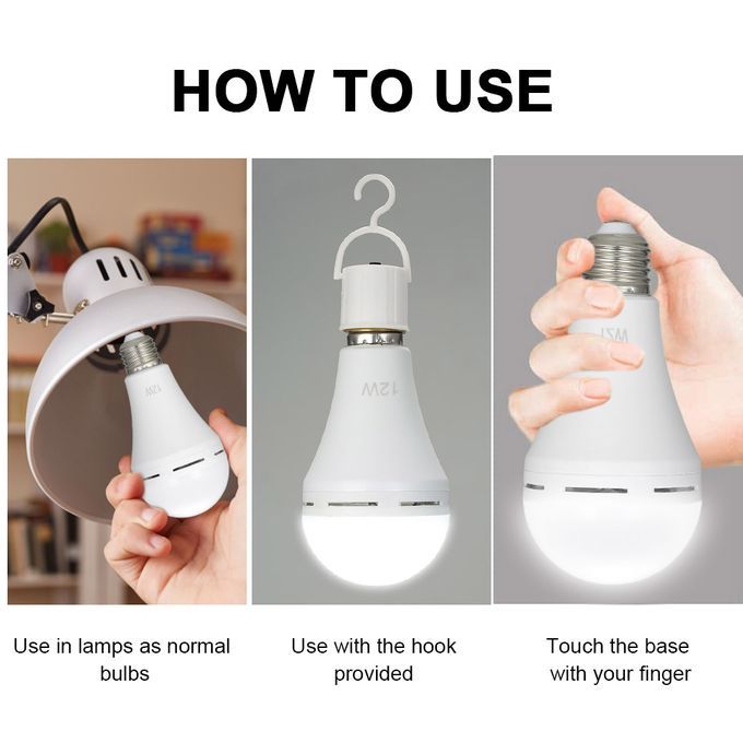 10pcs Multifunctional Rechargeable 12W Emergency LED Light