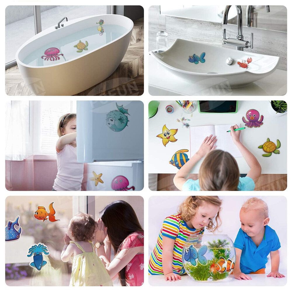 9X KIDS NON SLIP ANTI SKID SAFETY STICKERS BATH SHOWER MAT FOR CHILD TODDLER 002