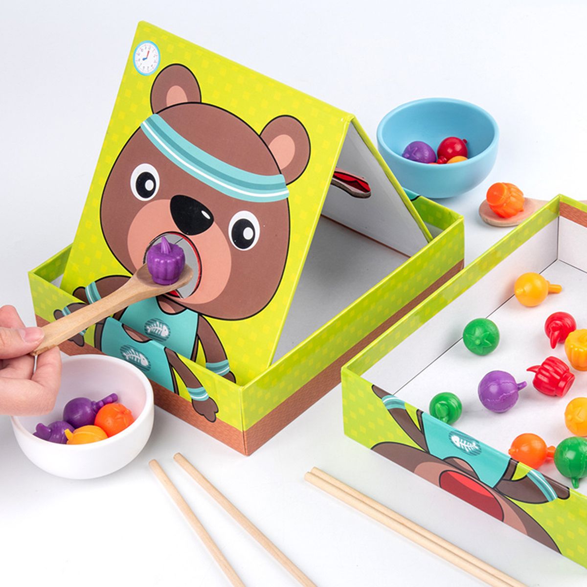 Chopsticks Learning Bear Design Interactive Toy Educational-